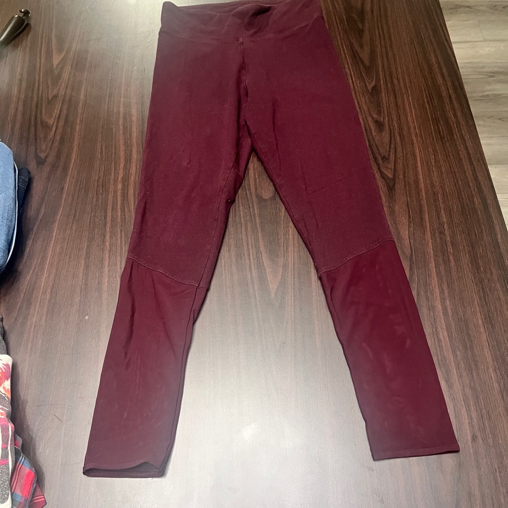 Victoria's Secret Burgundy Leggings